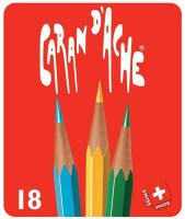 Photos - Pencil Caran dAche Set of 18 Red Line 