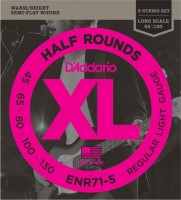 Photos - Strings DAddario XL Half Rounds Bass 5-String 45-130 