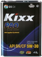 Photos - Engine Oil Kixx PAO 5W-30 SN/CF 4 L