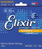 Photos - Strings Elixir Electric Nanoweb Baritone 12-68 