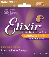 Strings Elixir Acoustic Phosphor Bronze NW Light 12-53 