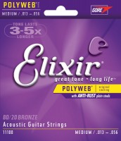 Photos - Strings Elixir Acoustic 80/20 Bronze PW Medium 13-56 