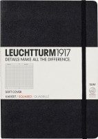 Photos - Notebook Leuchtturm1917 Squared Notebook Soft Black 