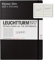 Photos - Notebook Leuchtturm1917 Staves Master Slim Black 