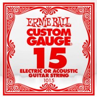 Photos - Strings Ernie Ball Single Plain Steel 15 