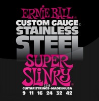 Strings Ernie Ball Slinky Stainless Steel 9-42 
