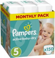 Photos - Nappies Pampers Active Baby-Dry 5 / 150 pcs 