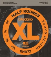 Photos - Strings DAddario XL Half Rounds Bass 50-105 