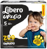 Photos - Nappies Libero Up and Go Zoo Collection 5 / 68 pcs 