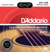 Photos - Strings DAddario EXP Coated Phosphor Bronze 13-56 