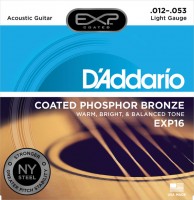 Photos - Strings DAddario EXP Coated Phosphor Bronze 12-53 