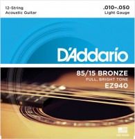 Photos - Strings DAddario 85/15 Bronze 12-String 10-50 