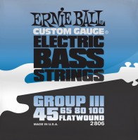 Strings Ernie Ball Flatwound Group III Bass 45-100 