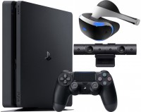 Photos - Gaming Console Sony PlayStation 4 Slim 1Tb + VR + Camera 