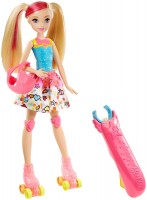 Photos - Doll Barbie Video Game Hero Light-Up Skates Barbie DTW17 
