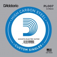 Strings DAddario Single Plain Steel 007 