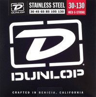Photos - Strings Dunlop Stainless Steel 6-String Bass Medium 30-130 