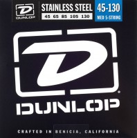 Photos - Strings Dunlop Stainless Steel 5-String Bass Medium 45-130 