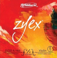 Strings DAddario ZYEX Single Violin E String 4/4 Medium 