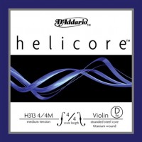 Strings DAddario Helicore Single D Violin 4/4 Medium 