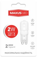 Photos - Light Bulb Maxus 1-LED-202 2W 4100K G9 