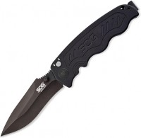 Photos - Knife / Multitool SOG Zoom Mini Black Spring Assisted 