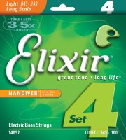 Photos - Strings Elixir Bass Nanoweb 45-100 