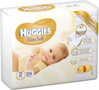 Photos - Nappies Huggies Elite Soft 2 / 24 pcs 