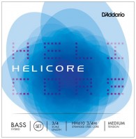 Photos - Strings DAddario Helicore Hybrid Double Bass 3/4 Medium 