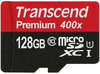 Photos - Memory Card Transcend Premium 400x microSD UHS-I 128 GB