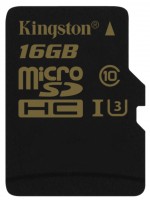Photos - Memory Card Kingston Gold microSD UHS-I U3 16 GB