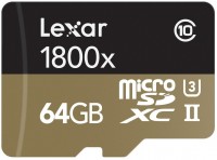 Memory Card Lexar Professional 1800x microSD UHS-II 64 GB