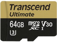Photos - Memory Card Transcend Ultimate V30 microSD Class 10 UHS-I U3 64 GB