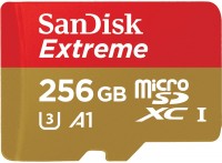 Photos - Memory Card SanDisk Extreme V30 A1 microSD UHS-I U3 256 GB