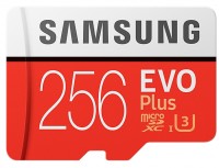 Memory Card Samsung EVO Plus 100 Mb/s microSDXC UHS-I U3 256 GB
