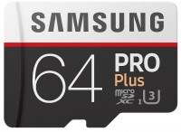 Photos - Memory Card Samsung Pro Plus 100 Mb/s microSD UHS-I 64 GB