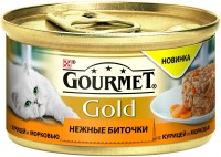 Photos - Cat Food Gourmet Gold Canned Chicken/Carrot 12 pcs 