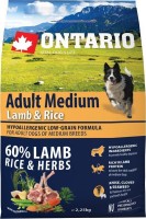 Photos - Dog Food Ontario Adult Medium Lamb/Rice 