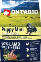 Photos - Dog Food Ontario Puppy Mini Lamb/Rice 