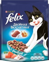 Photos - Cat Food Felix Adult Double Yummy with Fish  0.3 kg