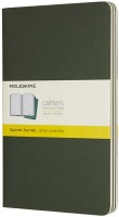 Photos - Notebook Moleskine Set of 3 Squared Cahier Journals Large Green 