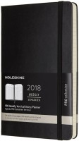 Photos - Planner Moleskine PRO Weekly Planner Vertical Black 