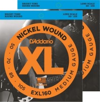 Photos - Strings DAddario XL Nickel Wound Bass Twin-Pack 50-105 