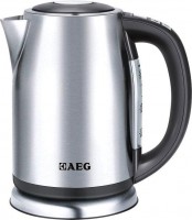 Photos - Electric Kettle AEG EWA 7550 2400 W 1.7 L  stainless steel