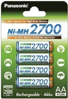 Photos - Battery Panasonic High Capacity  4xAA 2700 mAh