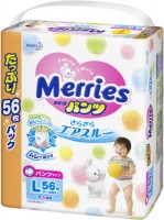 Photos - Nappies Merries Pants L / 56 pcs 