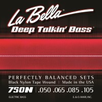 Photos - Strings La Bella Deep Talkin' Bass Black Nylon Tape  50-105 