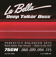 Photos - Strings La Bella Deep Talkin' Bass Black Nylon Tape 60-115 