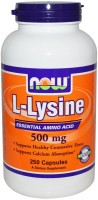 Photos - Amino Acid Now L-Lysine 500 mg 100 cap 