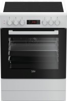 Photos - Cooker Beko FSM 67300 GWS white